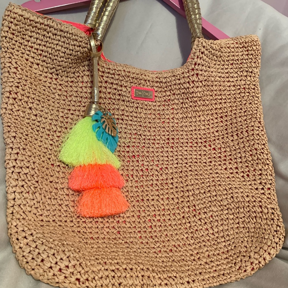 Lily Pulitzer Cha Cha Tote - NWOT Straw Tote